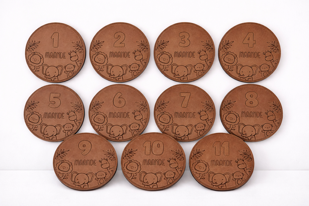 Baby Milestone Discs – Wildlife