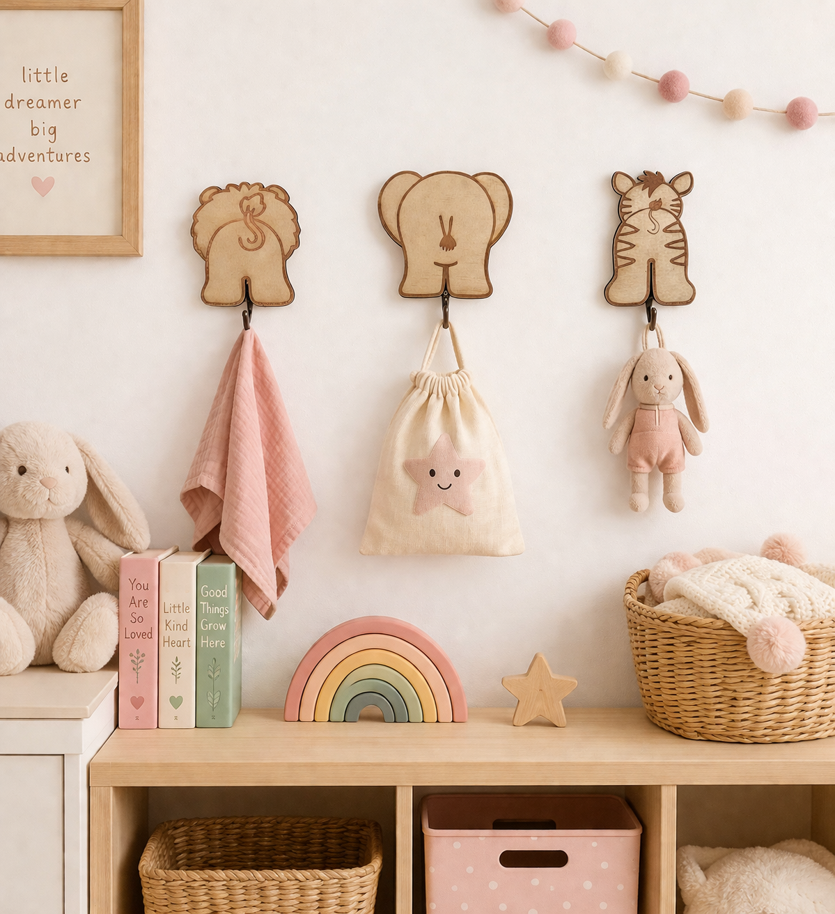 Wall hooks - Wildlife Themed