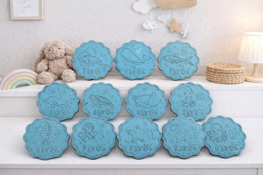 Baby monthly milestones - Under the sea