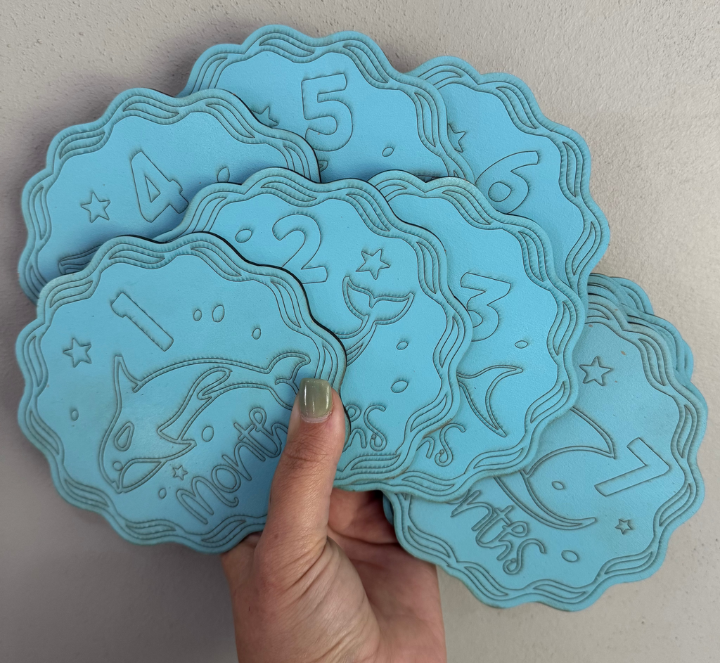 Baby monthly milestones - Under the sea