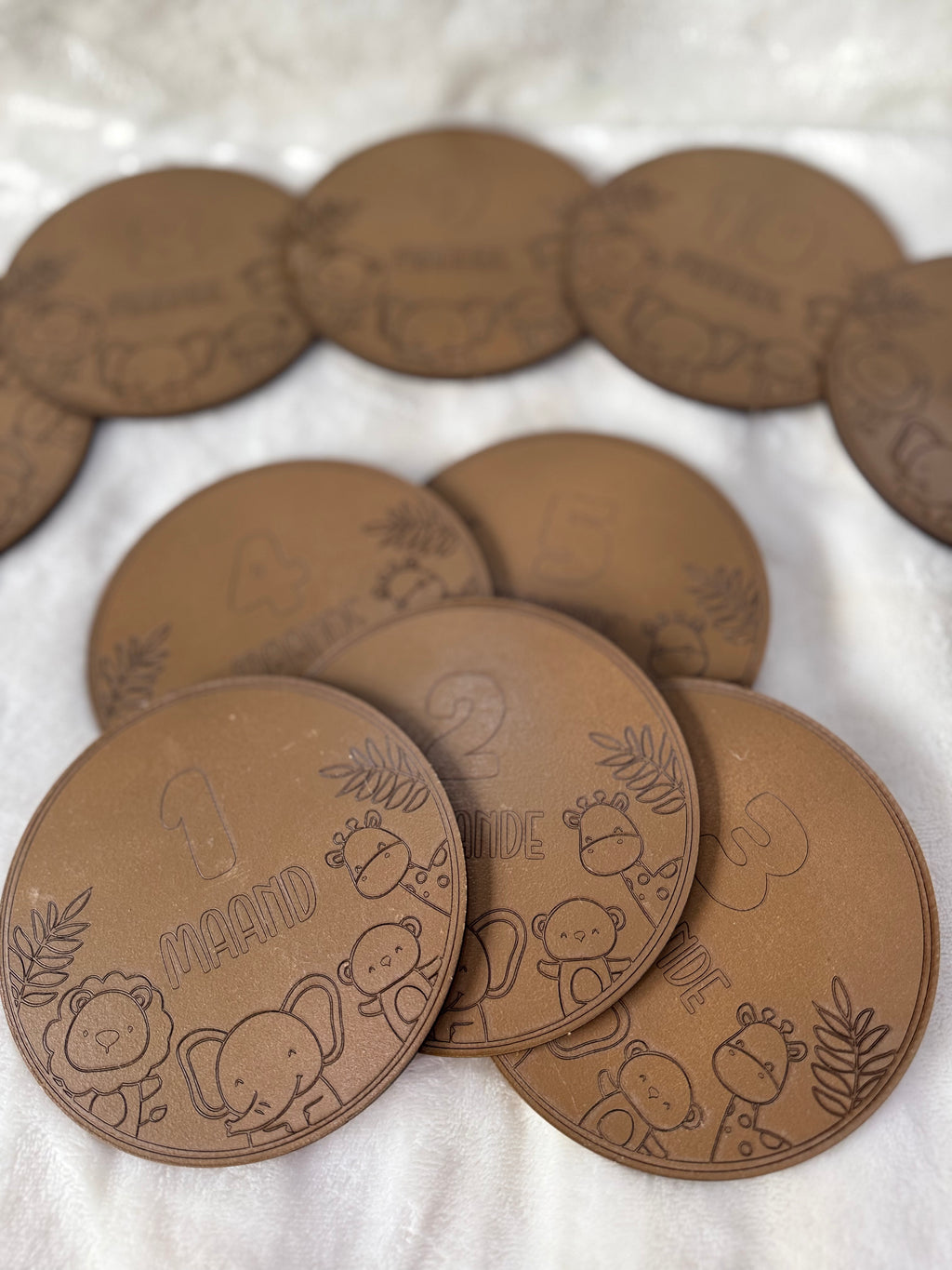 Baby Milestone Discs – Wildlife