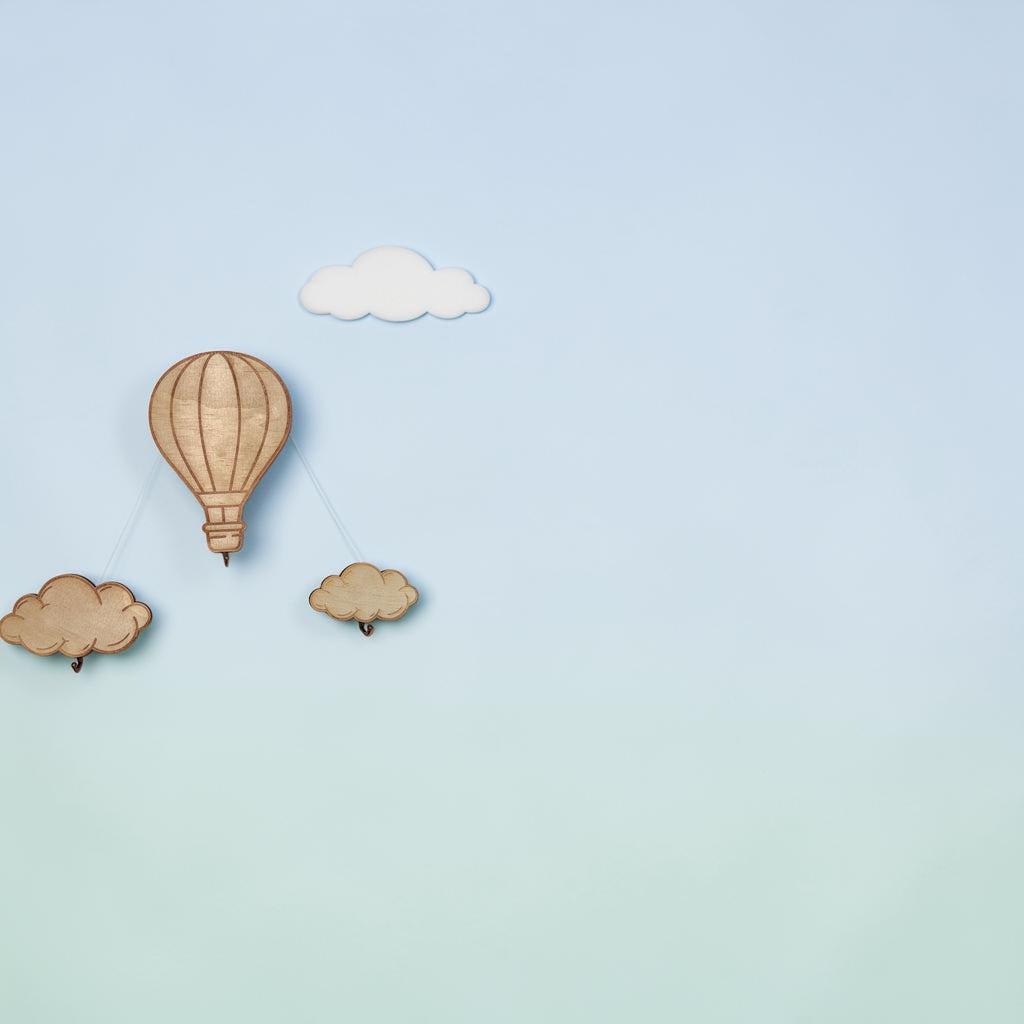 Wall hooks -  Hot air balloon Themed