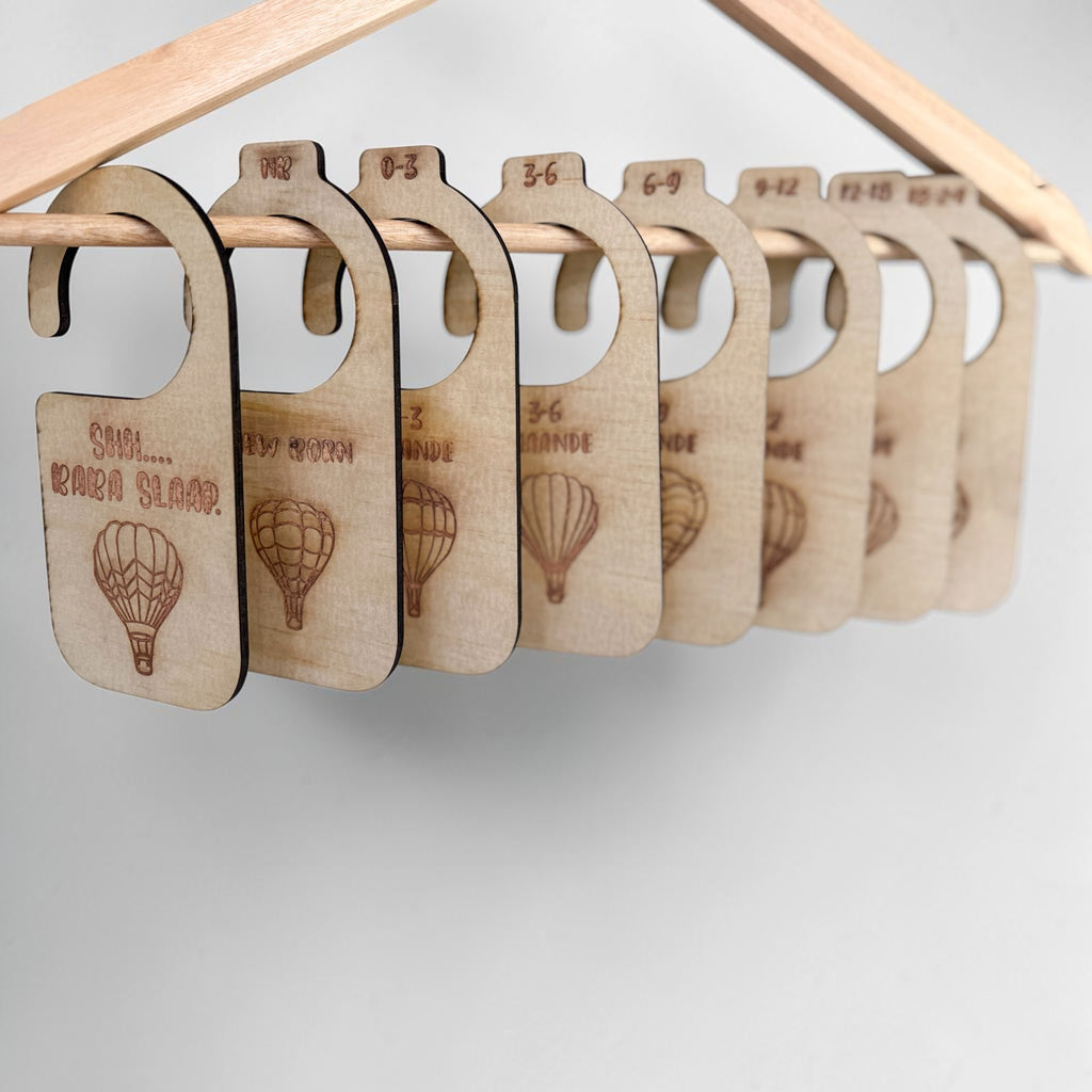 Baby clothing dividers - Hot air balloons